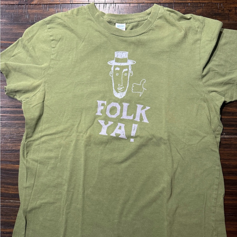 Hollister Green Short Sleeve Tee Casual Cotton